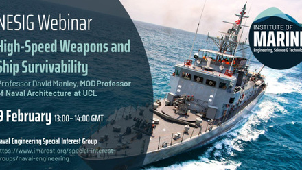 Image for WEBINAR: High-Speed Weapons and Ship Survivability (6810)