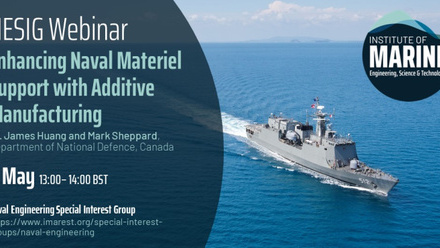 Image for WEBINAR: Enhancing Naval Materiel Support with Additive Manufacturing (6915)